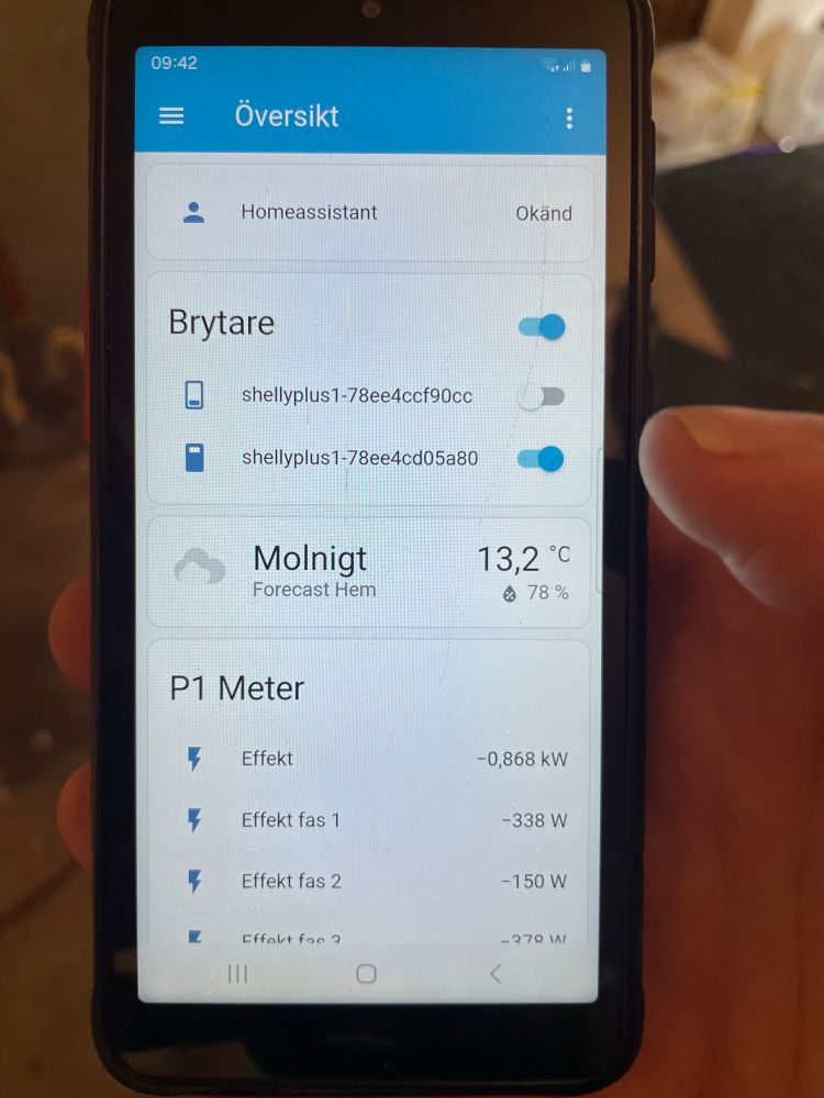 Appen för homeassistant