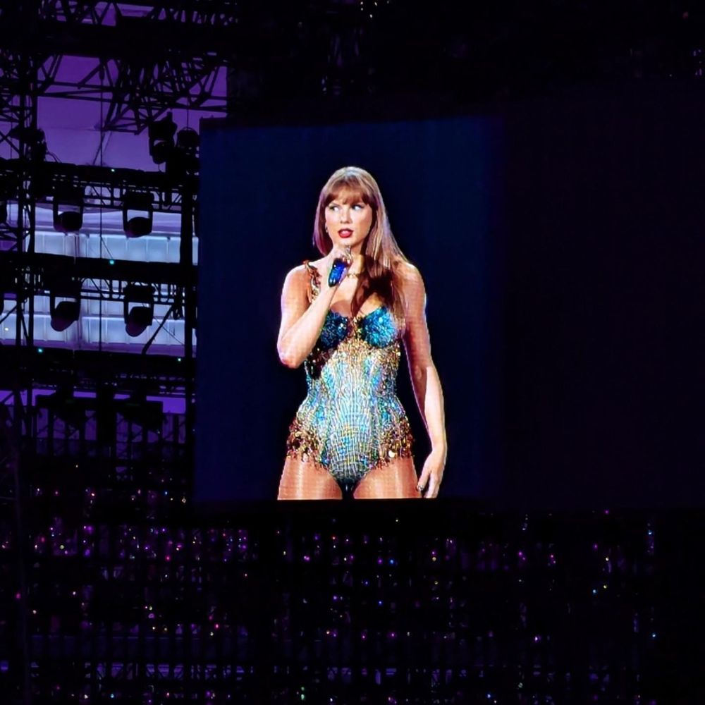 Taylor Swift on stage at BC Place 
