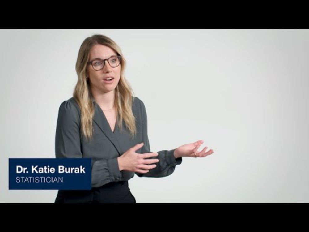 Dr. Katie Burak, statistician