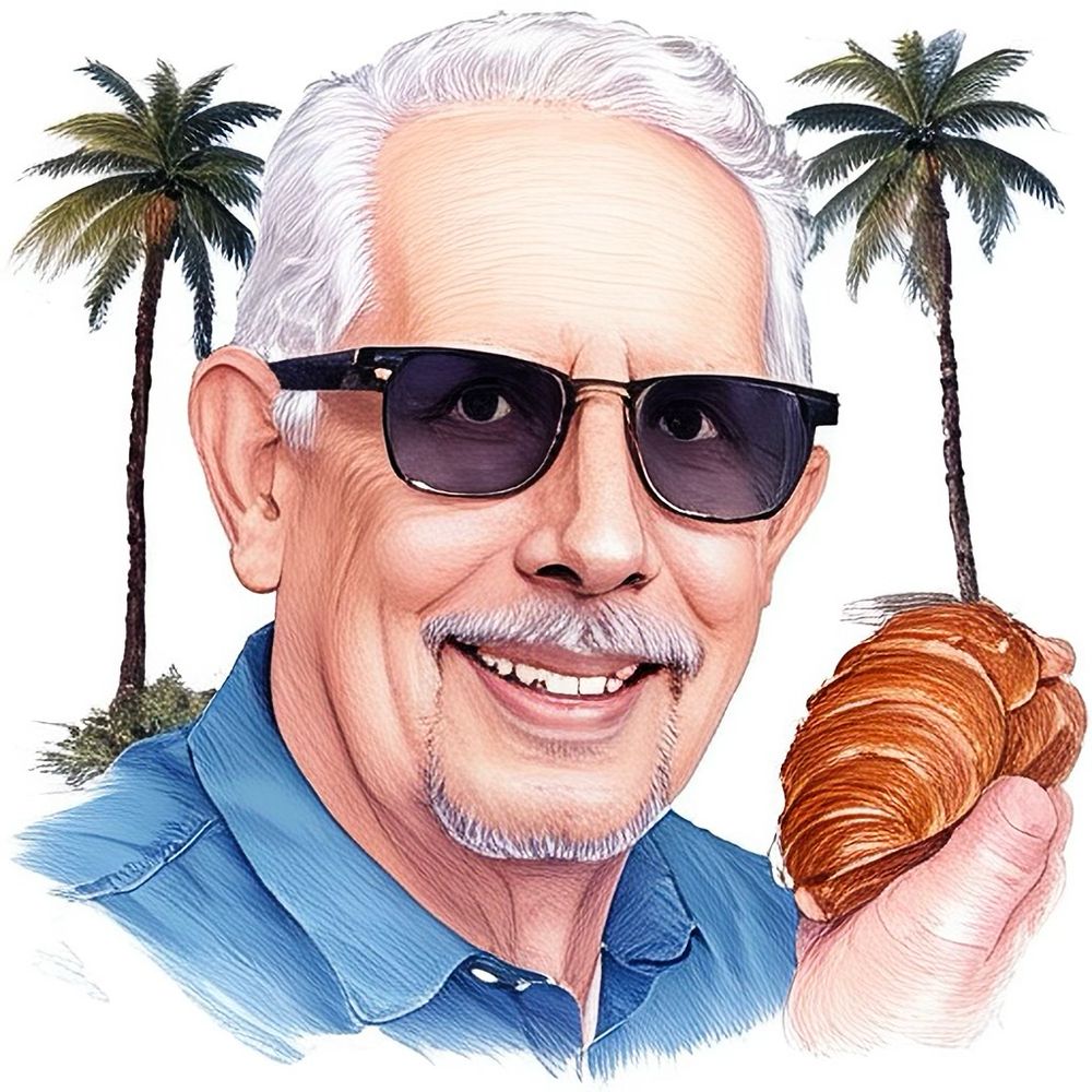Steve with a pastry