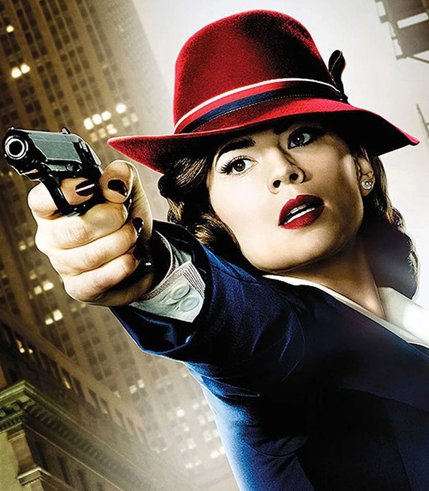Hayley Atwell as Peggy Carter in the 2015-16 TV series AGENT CARTER.