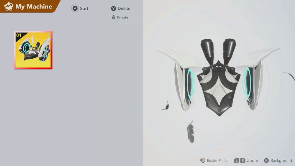 the Chariot from Kirby Air Riders, but painted black and given white wings and visor to resemble the Titan from Deltarune Chapter 4