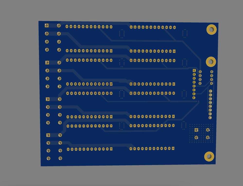 Image of PCB design, back side