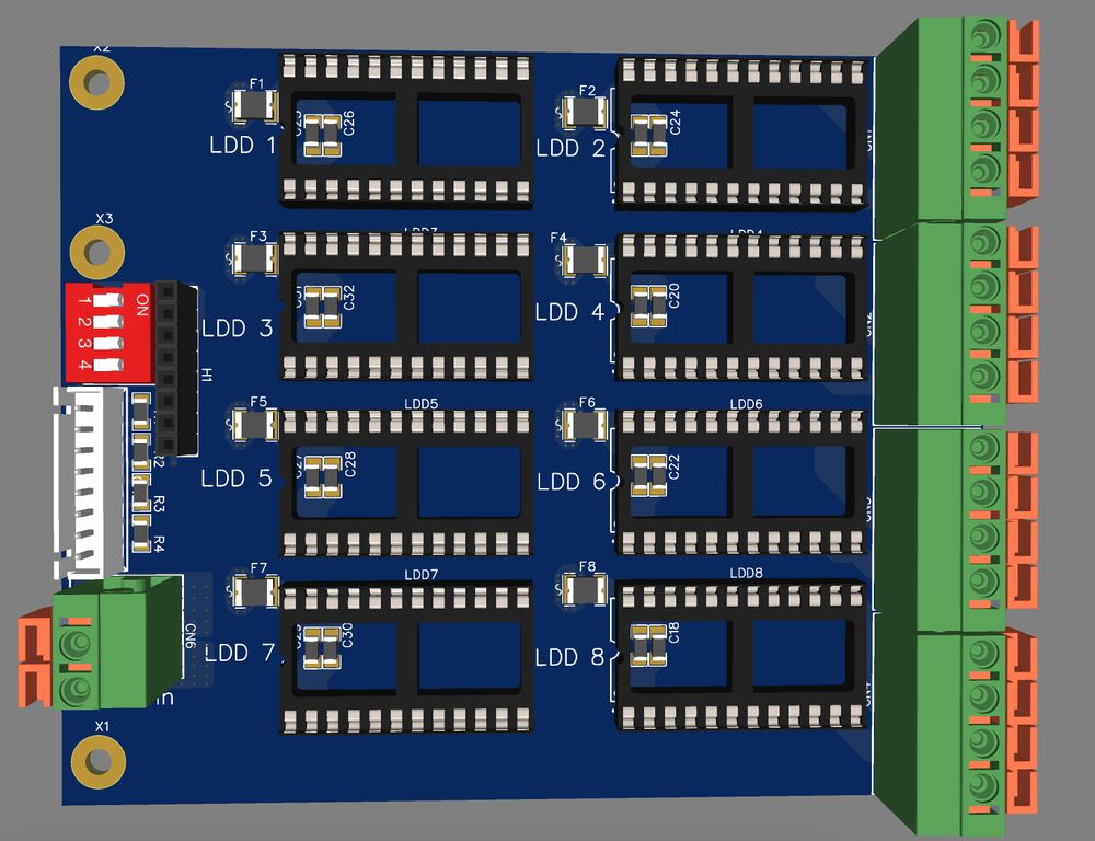 Image of PCB design, front side