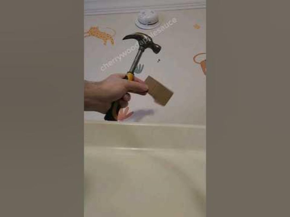 hammer with me (how to avoid black marks when hammering) #diy #handyman #cherrywoodapplesauce