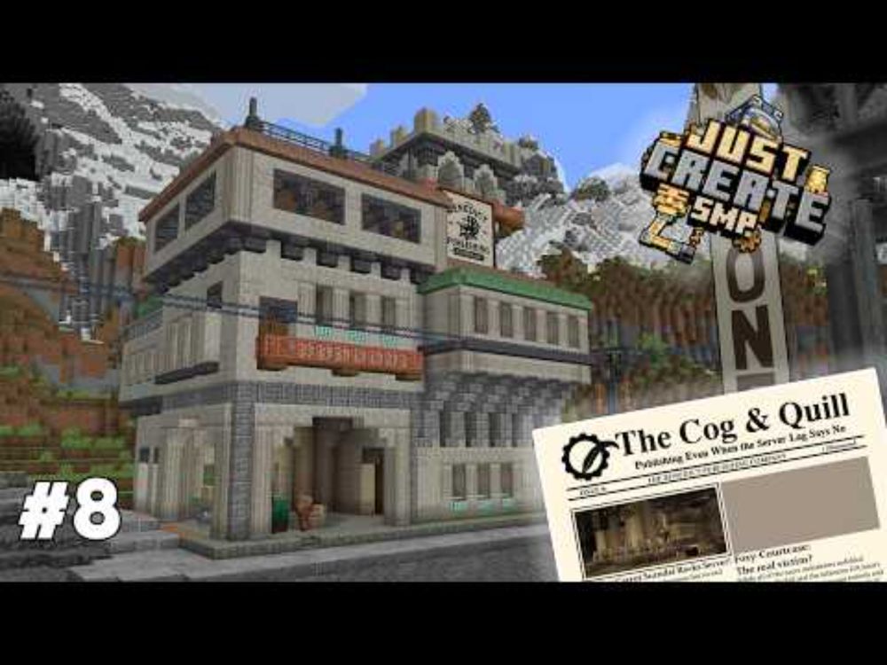 I made A NEWSPAPER for the CREATE SERVER | Just Create Ep7