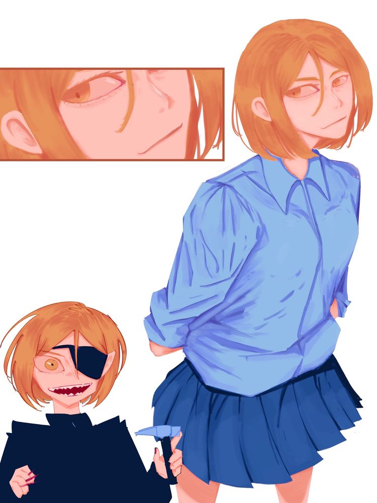 burning sunrise nobara, 2024.
Two illustration fanart of nobara from the anime and manga jujutsukaisen!!! a halfbody and bust pose.