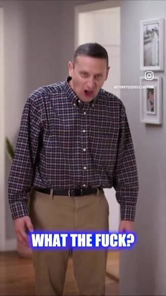screenshot of tim robinson from i think you should leave, shouting “what the fuck” in a manner that is confused, bewildered, and angry