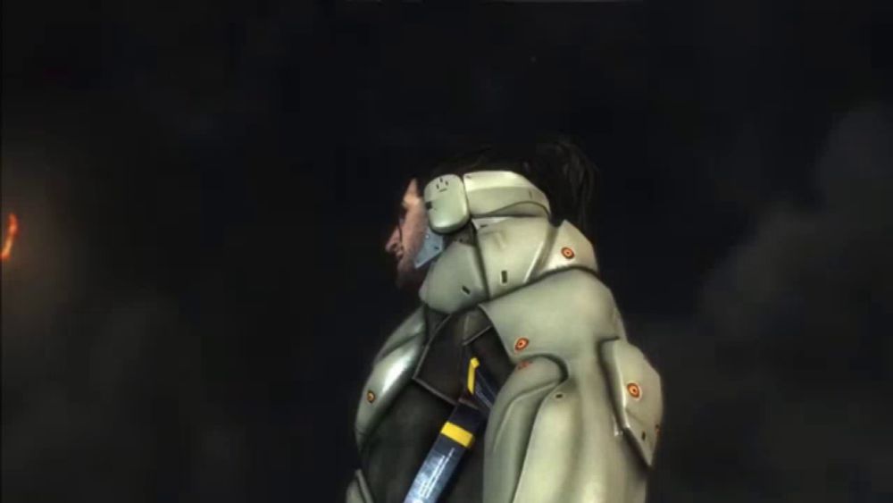 a man in a futuristic suit with the letter l on his chest