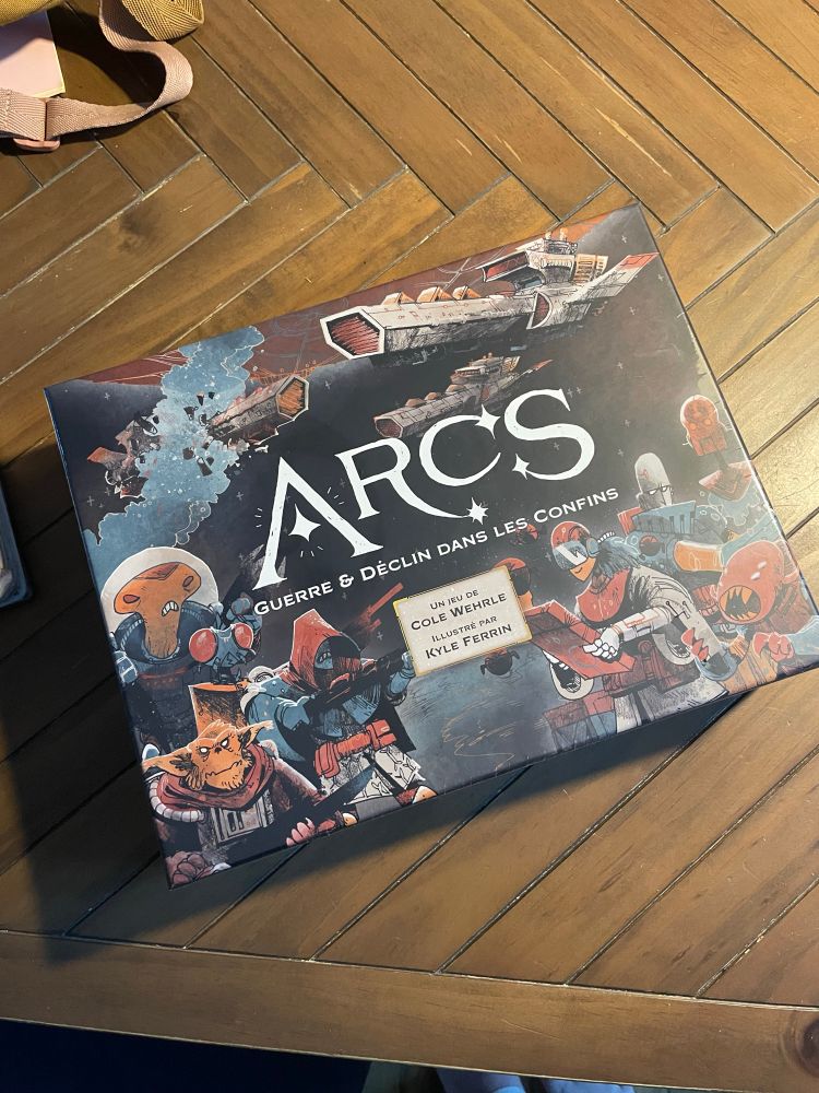 Jeu de société Arcs acheté à la boutique du coin 

