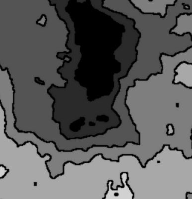 Zoom in on face shape in the prior image.