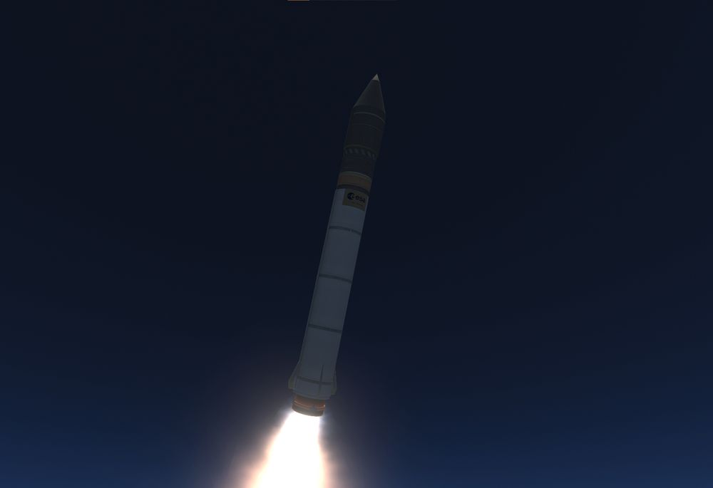 I don't actually have a proper name for it so it's just SmolSat2 T2
SRB 1st stage sending the apoapsis to ~45km