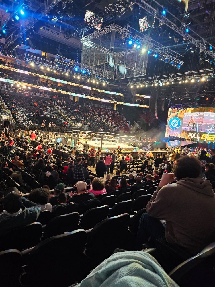 The AEW ring from my seats