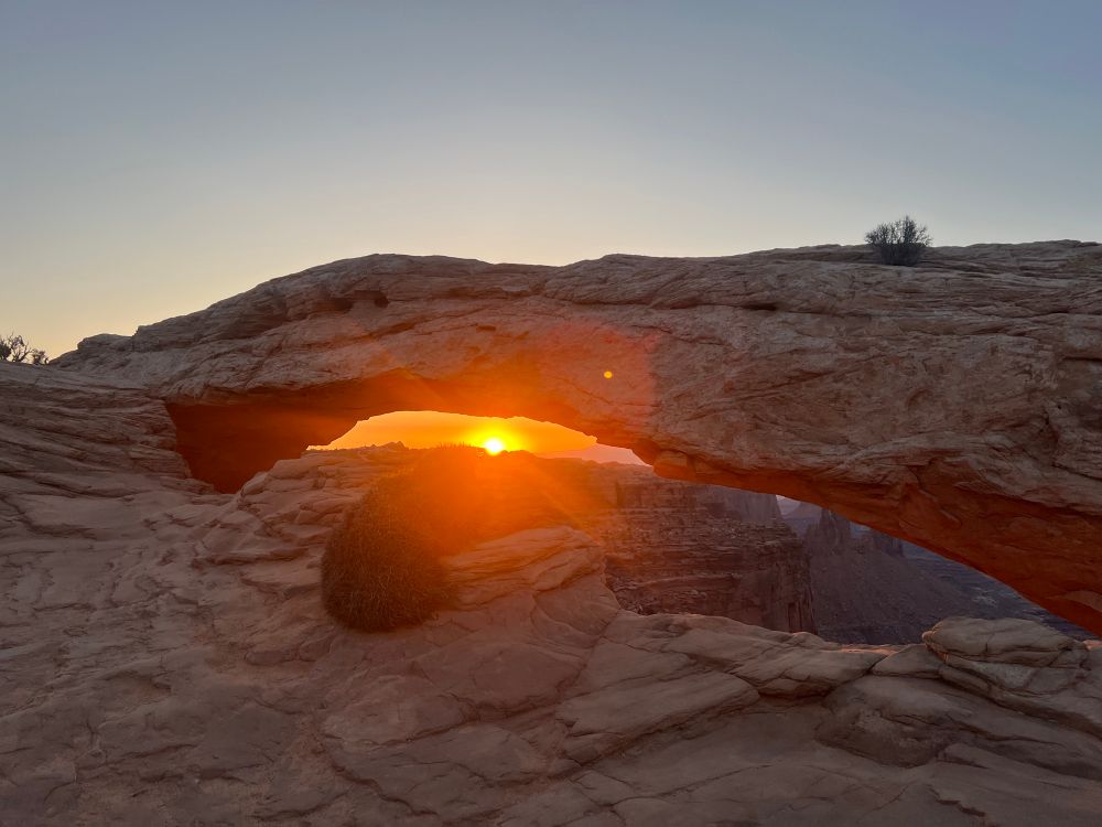 Sunrise at Mesa Arch in Canyonlands National Park 