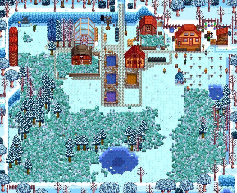 Mid-winter year 2 in stardew