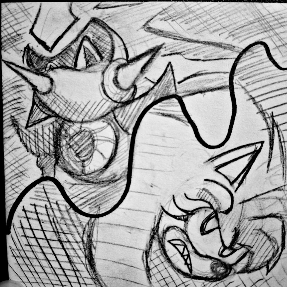 Neo Metal (base form) and Amy stare down.