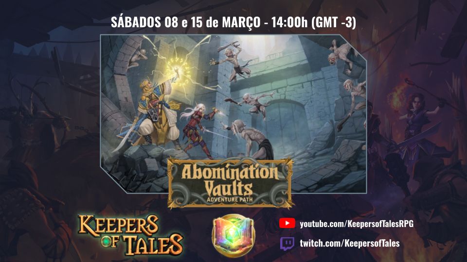 Sábados dias oito e quinze de março as quatorze horas horário de Brasília.