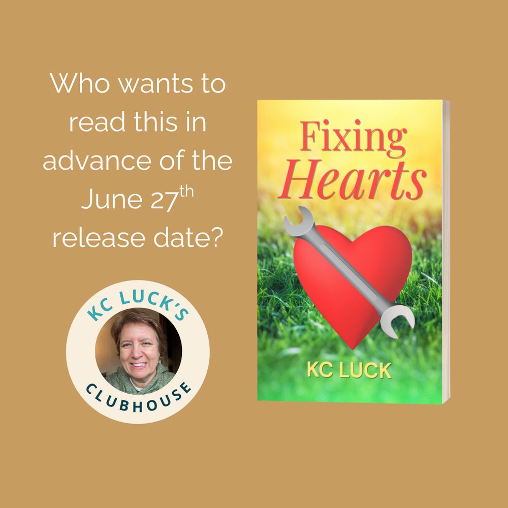 Cover of Fixing Hearts with the KC Luck's Clubhouse logo.