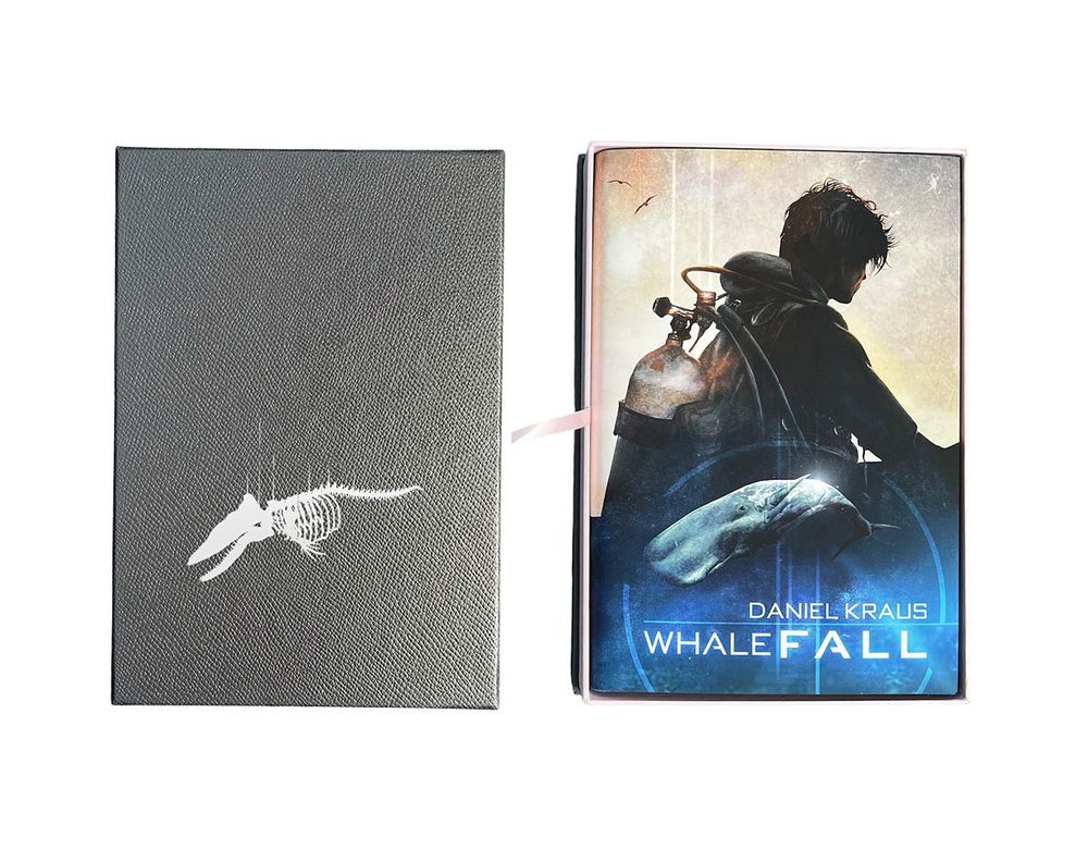 A photo that shows the Deluxe Edition cover of will fall as well as the textured hardcover