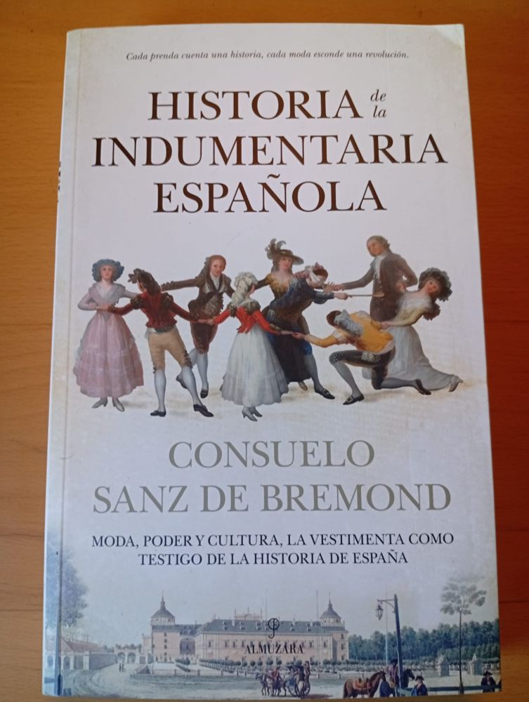 Cubierta del libro "Historia de la indumentaria española", de Consuelo Sanz de Bremond