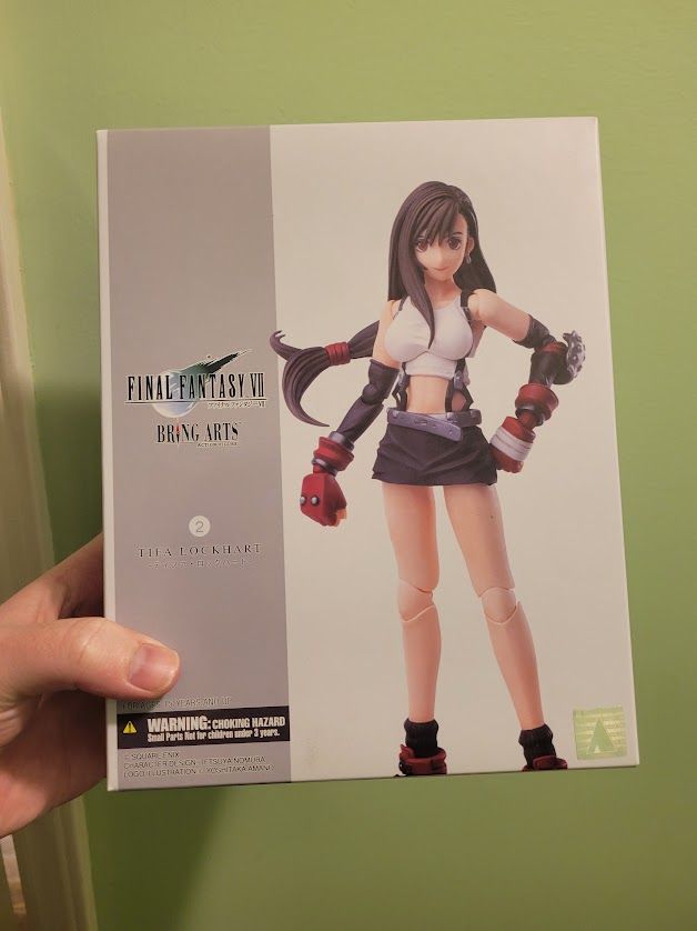 Final Fantasy VII Bring Arts Tifa Lockhart in the box