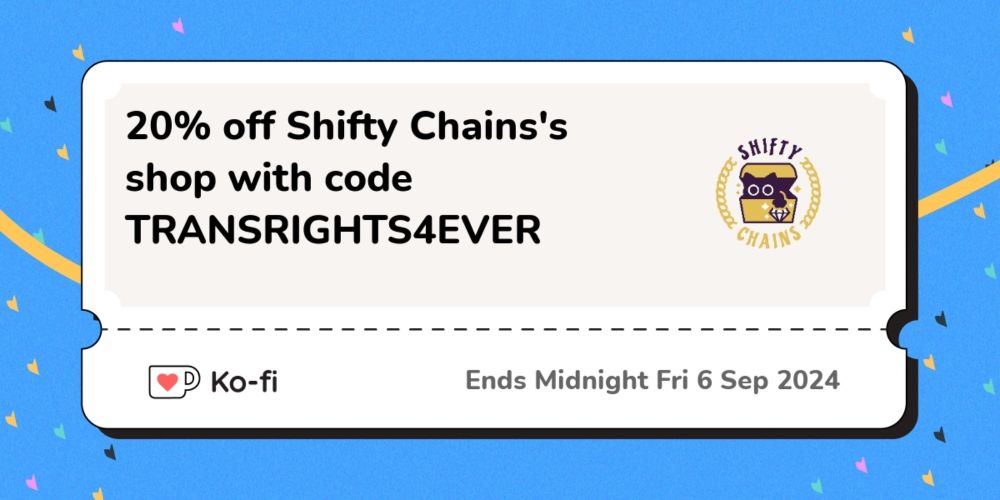 20% discount off Shifty Chains's Shop