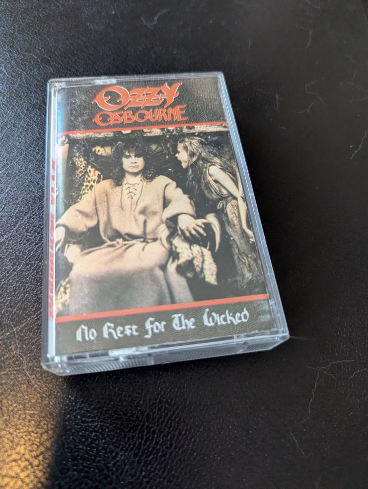 Cassette tape. Ozzy Osbourne's No Rest for the Wicked