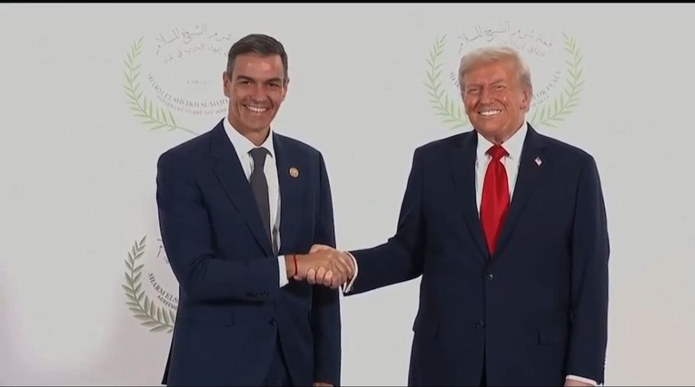 Pedro Sánchez y Trump