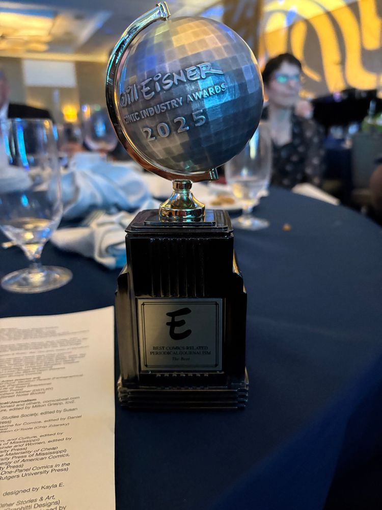 Eisner award on the table 