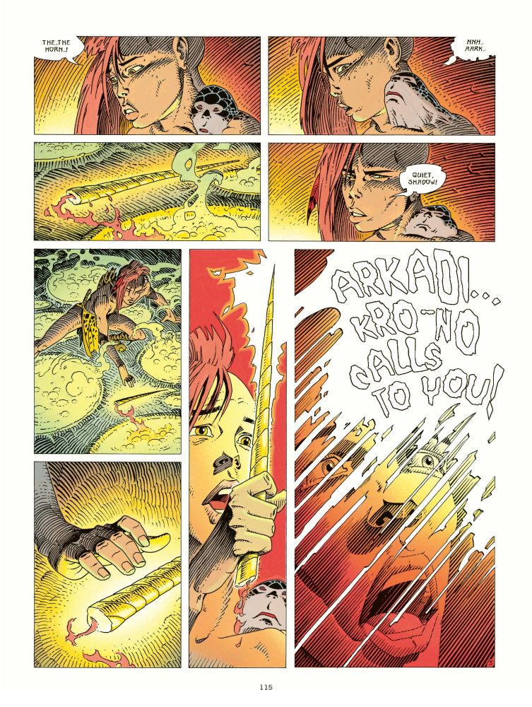 page from arkadi and the lost titan