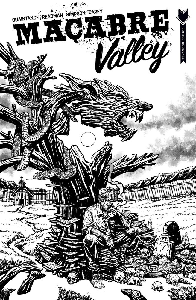 Macabre Valley #1 black-and-white cover