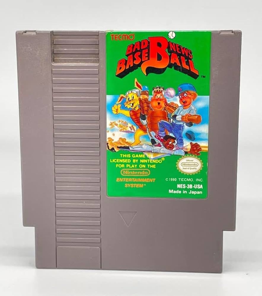 Bad news baseball nes cartridge 
