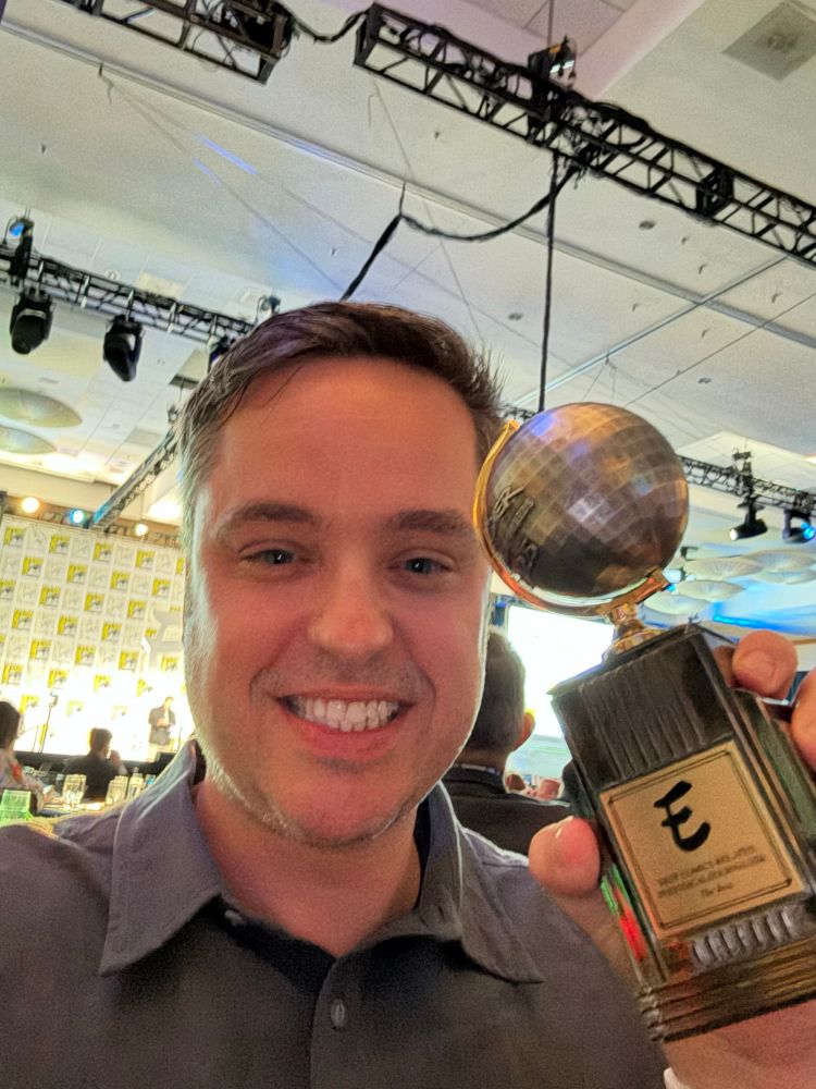 Me posing with the Eisner 