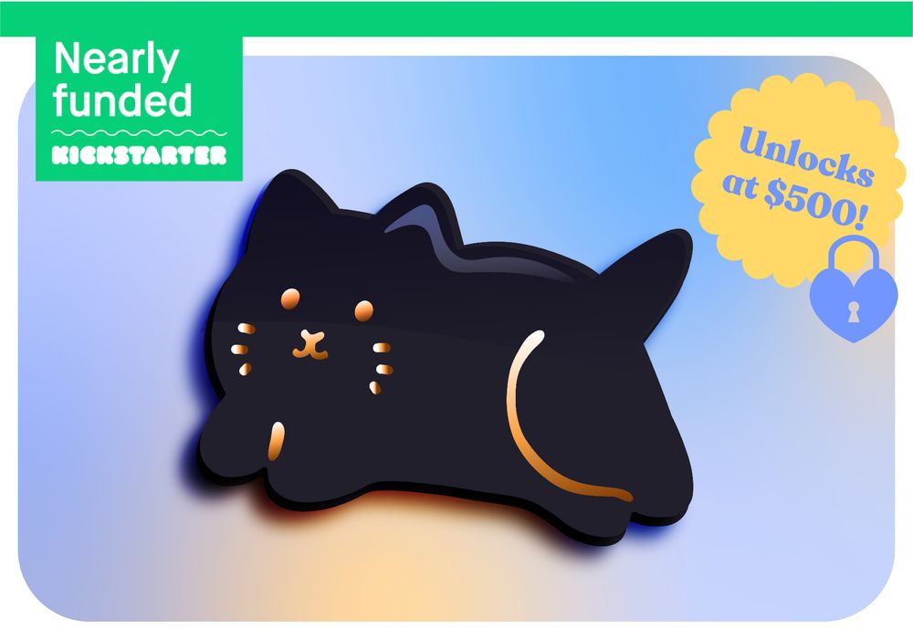 Mockup image for Black Cat Hair Claw Clip, it unlocks at $500
