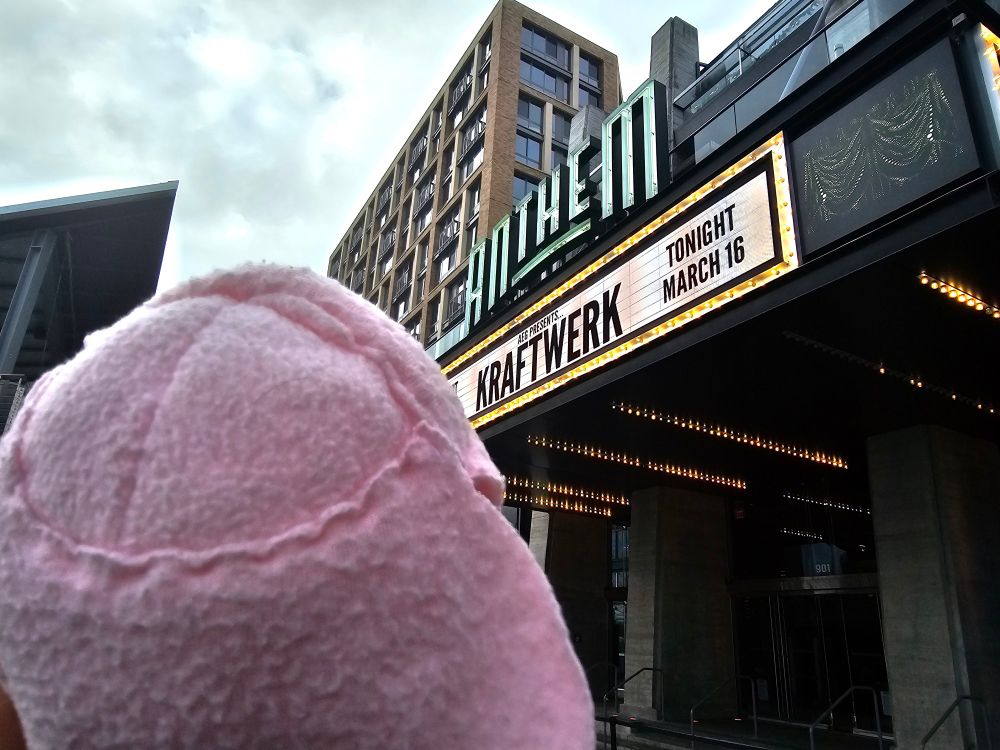 Midilyne plush in front of the Anthem