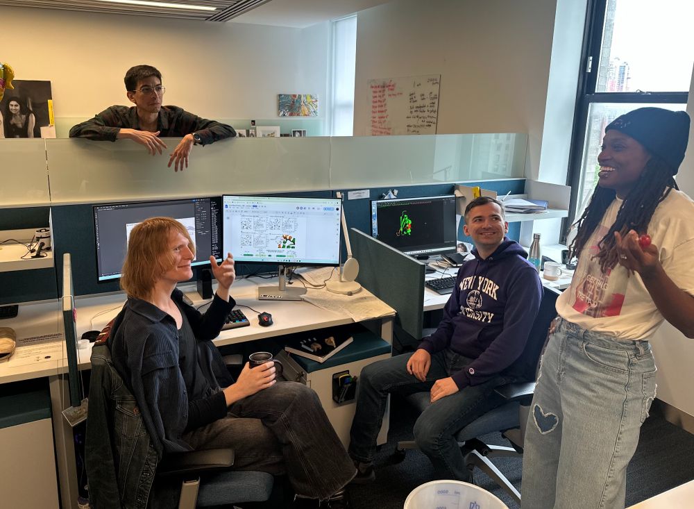 Jonesy talking to her postdocs