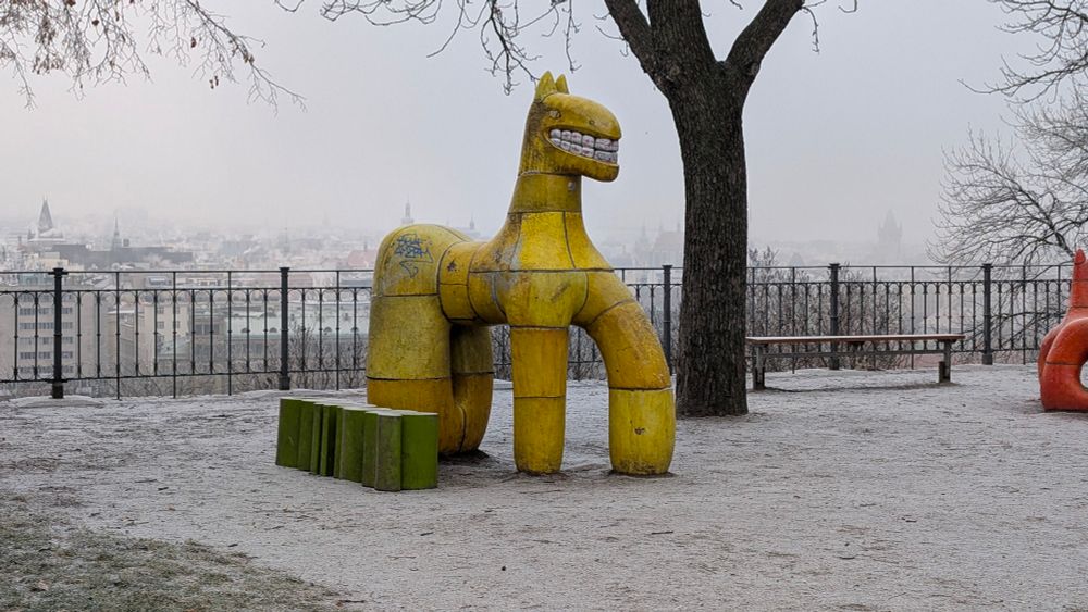Yellow Horse in Letna Park (Letenská pláň), 
in Prague, Czech Republic 

Looks like an art installation that the locals added to, by painting the teeth of this crazy looking horse. 


Coordinates: 50.096108,14.426494



