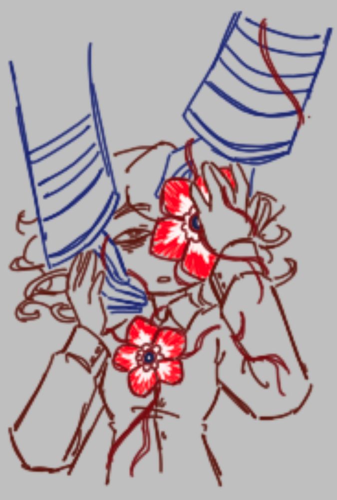 No srsly what the FUCK happened here.
Flower symbolism and it's placement got a little too crazy uhm. Smiles. I think. Shes tired bro can't even catch a break even after EVERYTHING. 