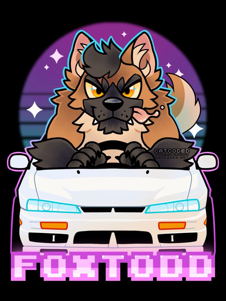 Foxtodd driving a white S14