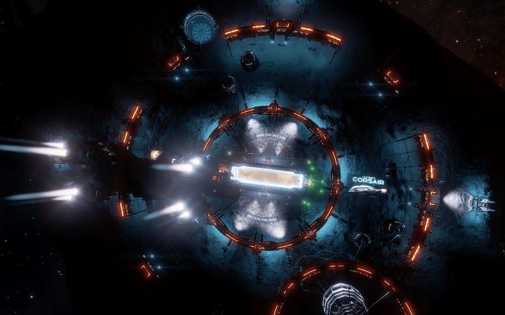 Pulling into Dev and Ed's Heist with my Type-8 Transporter.