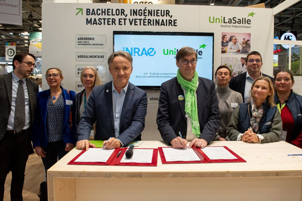 Signature entre INRAE et UniLaSalle