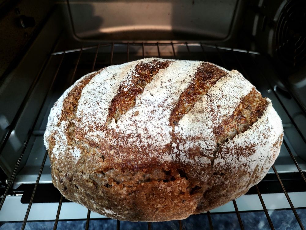 Whole sourdough loaf