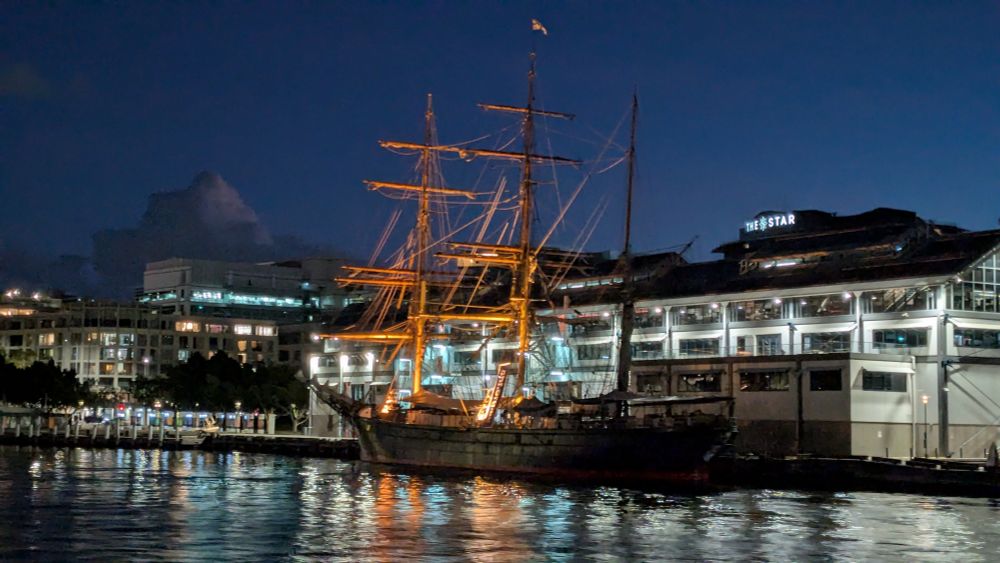 A historic sailboat, in Darling Harbour 