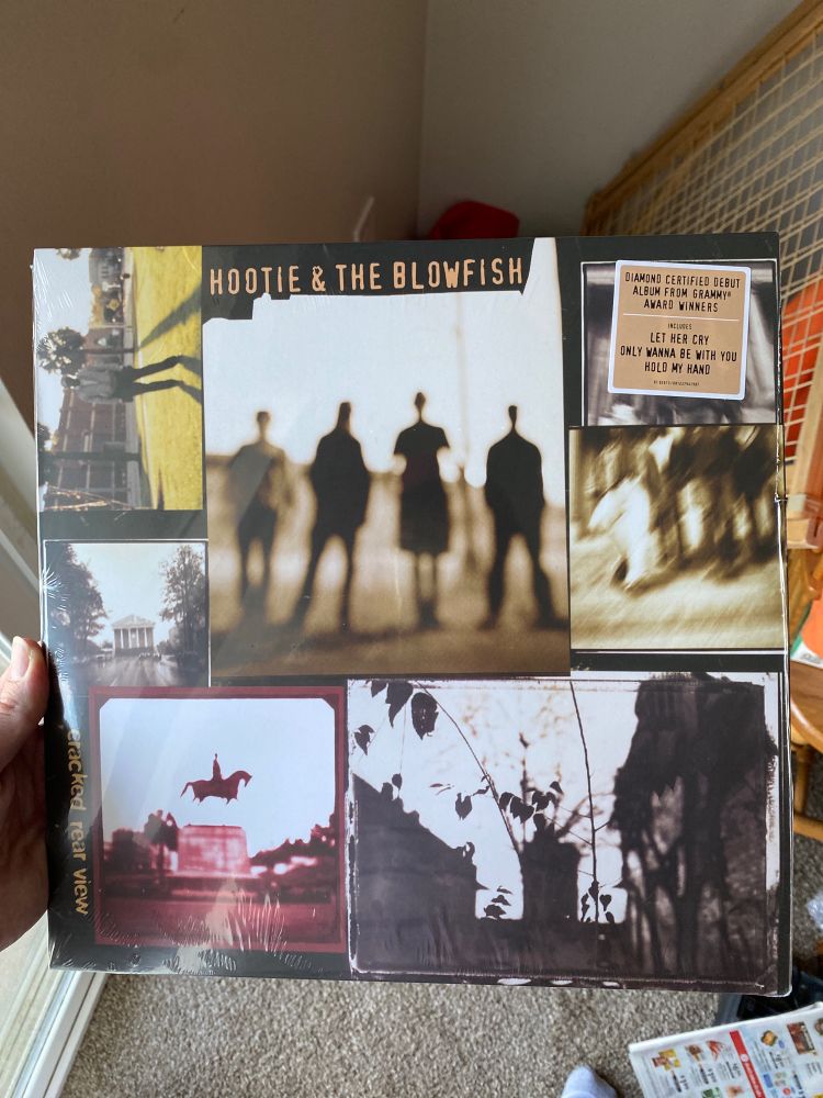 Vinyl copy of Hootie & The Blowfish’s popular 90s album, “Cracked Rear View”