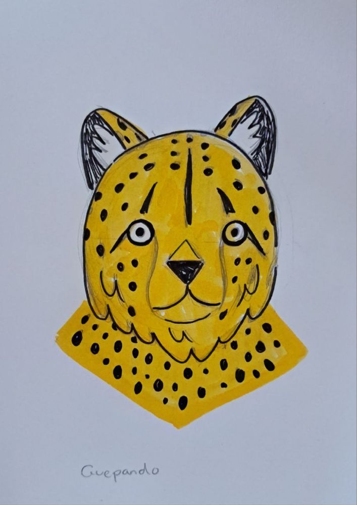 Retrato de un guepardo.