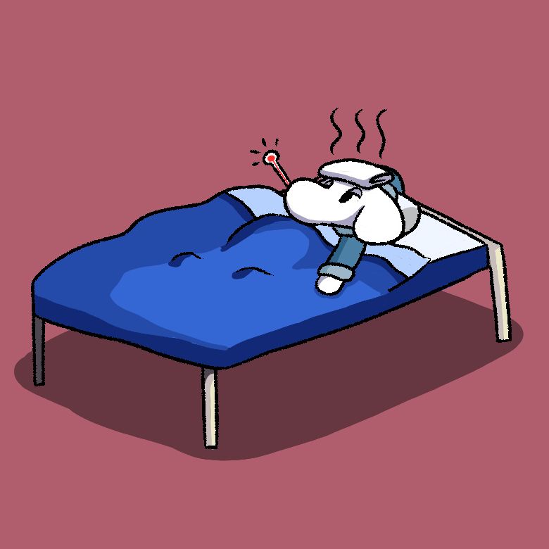 Sick in the stardew grandpa bed