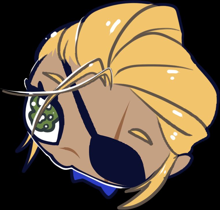 lil guye riol(chibi) based off funny meme, pre-kiss mark