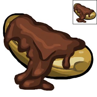 The Neopets item "Fudge-Smothered Eclair".