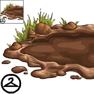 The Neopets item "Mud Puddle Foreground".