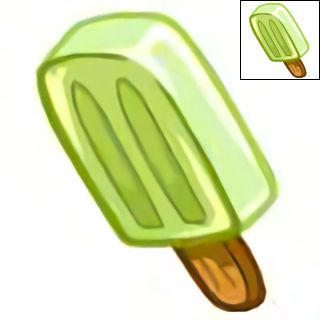 The Neopets item "Avocado Ice Lolly".